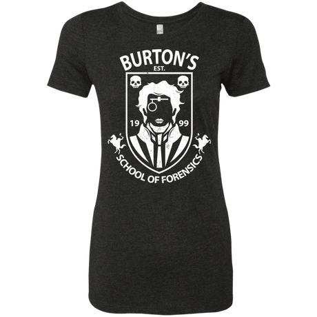 T-Shirts Vintage Black / Small Burtons School of Forensics Women's Triblend T-Shirt