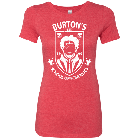 T-Shirts Vintage Red / Small Burtons School of Forensics Women's Triblend T-Shirt
