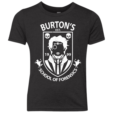 T-Shirts Vintage Black / YXS Burtons School of Forensics Youth Triblend T-Shirt