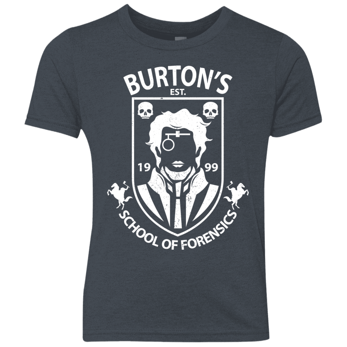 T-Shirts Vintage Navy / YXS Burtons School of Forensics Youth Triblend T-Shirt