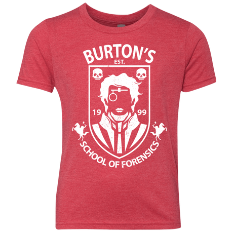 T-Shirts Vintage Red / YXS Burtons School of Forensics Youth Triblend T-Shirt