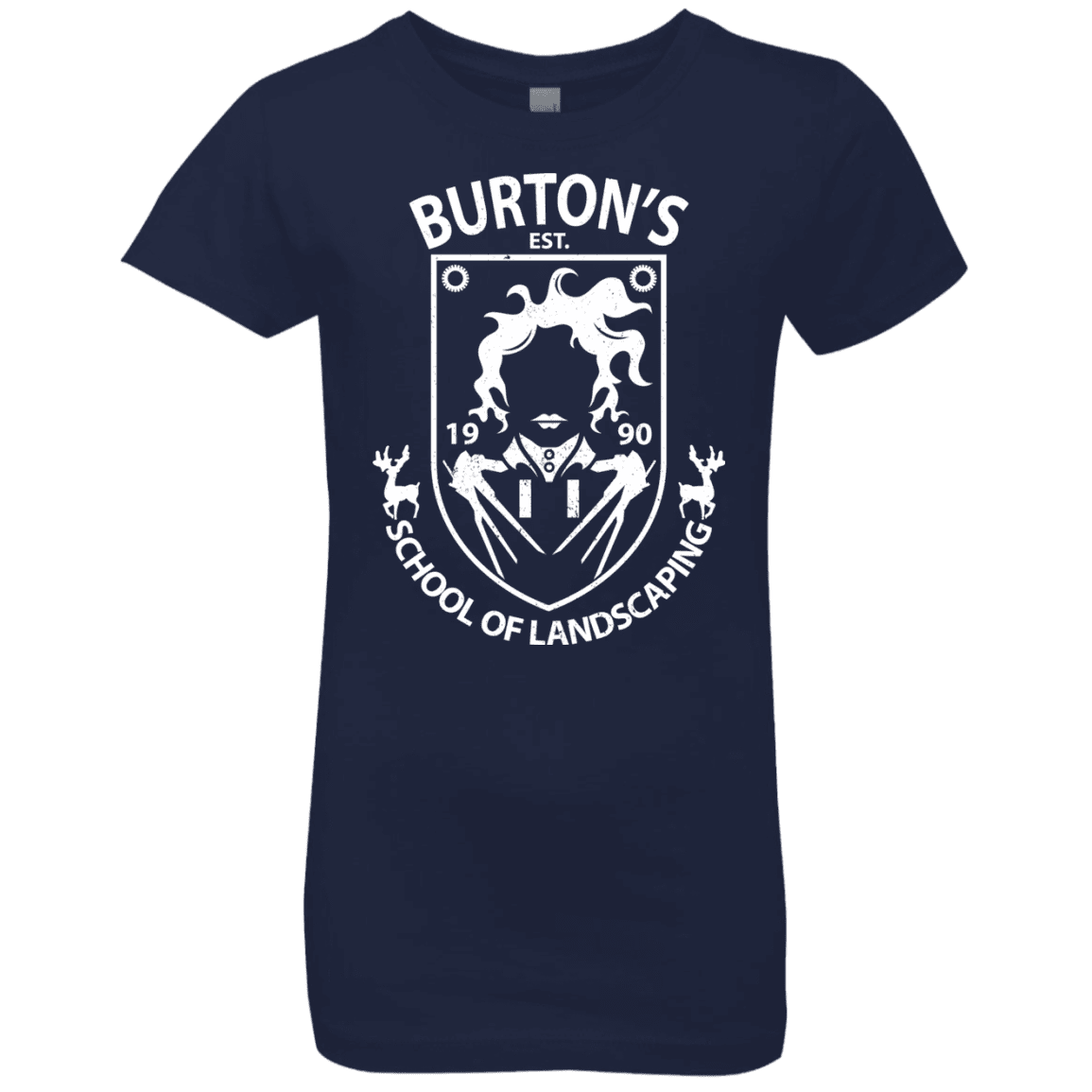 T-Shirts Midnight Navy / YXS Burtons School of Landscaping Girls Premium T-Shirt