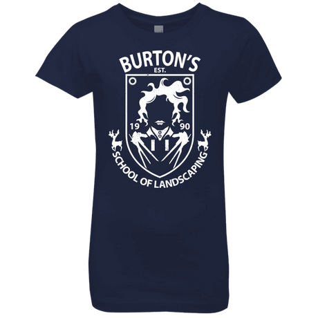 T-Shirts Midnight Navy / YXS Burtons School of Landscaping Girls Premium T-Shirt