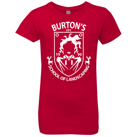 T-Shirts Red / YXS Burtons School of Landscaping Girls Premium T-Shirt