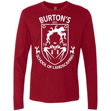 T-Shirts Cardinal / Small Burtons School of Landscaping Men's Premium Long Sleeve