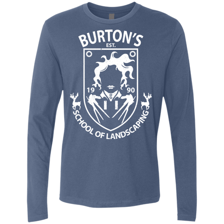 T-Shirts Indigo / Small Burtons School of Landscaping Men's Premium Long Sleeve