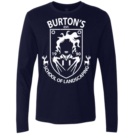 T-Shirts Midnight Navy / Small Burtons School of Landscaping Men's Premium Long Sleeve