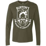 T-Shirts Military Green / Small Burtons School of Landscaping Men's Premium Long Sleeve