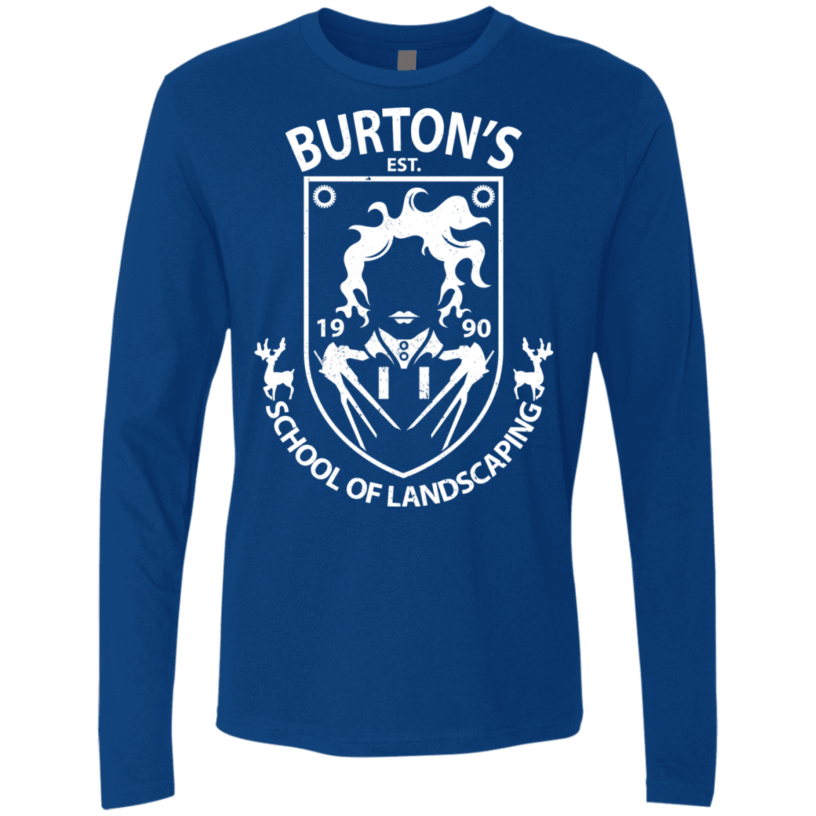 T-Shirts Royal / Small Burtons School of Landscaping Men's Premium Long Sleeve