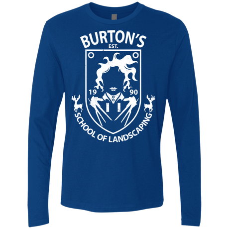 T-Shirts Royal / Small Burtons School of Landscaping Men's Premium Long Sleeve