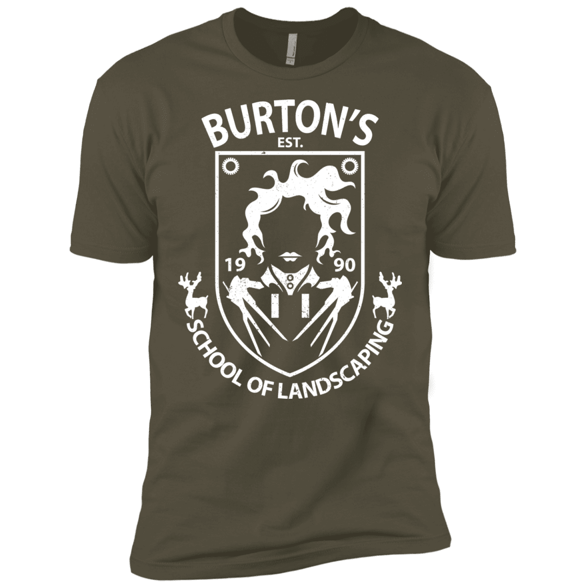 T-Shirts Military Green / X-Small Burtons School of Landscaping Men's Premium T-Shirt