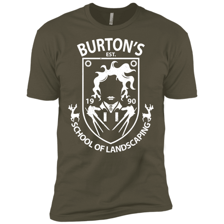 T-Shirts Military Green / X-Small Burtons School of Landscaping Men's Premium T-Shirt