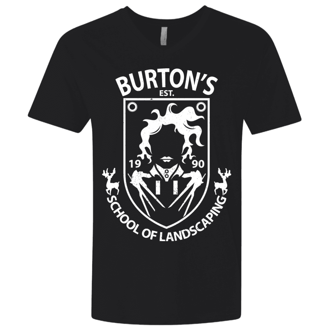T-Shirts Black / X-Small Burtons School of Landscaping Men's Premium V-Neck