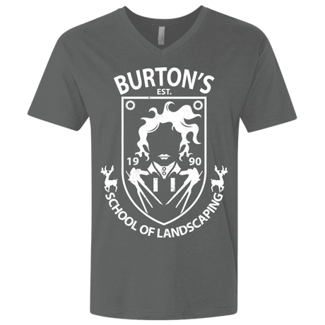 T-Shirts Heavy Metal / X-Small Burtons School of Landscaping Men's Premium V-Neck