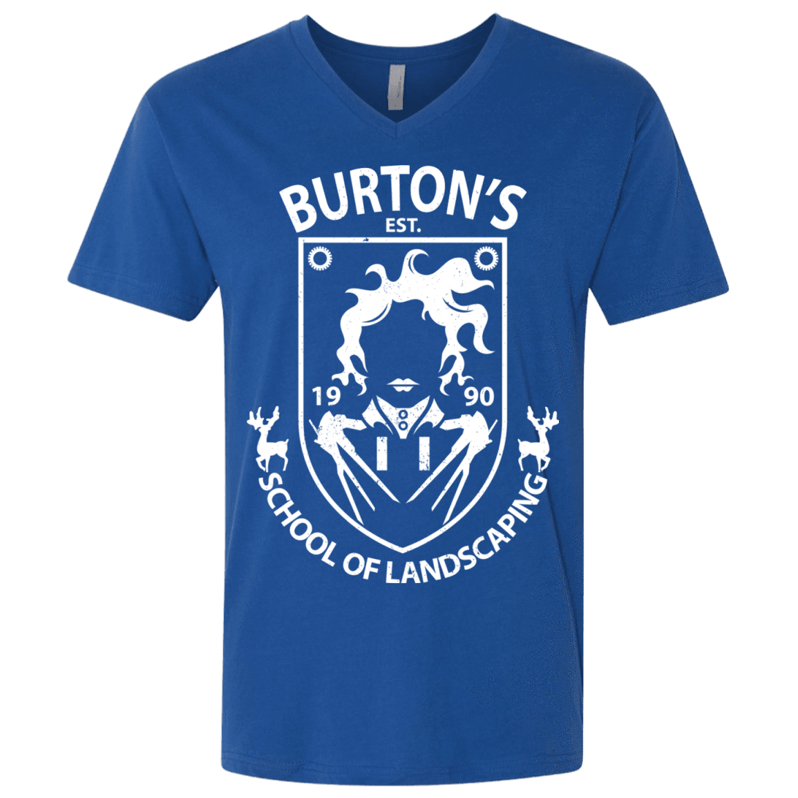 T-Shirts Royal / X-Small Burtons School of Landscaping Men's Premium V-Neck