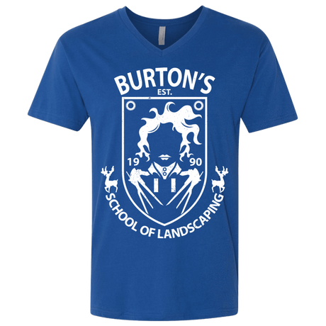 T-Shirts Royal / X-Small Burtons School of Landscaping Men's Premium V-Neck