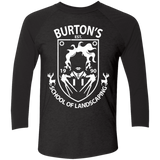 T-Shirts Vintage Black/Vintage Black / X-Small Burtons School of Landscaping Men's Triblend 3/4 Sleeve