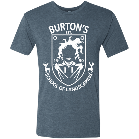 T-Shirts Indigo / Small Burtons School of Landscaping Men's Triblend T-Shirt