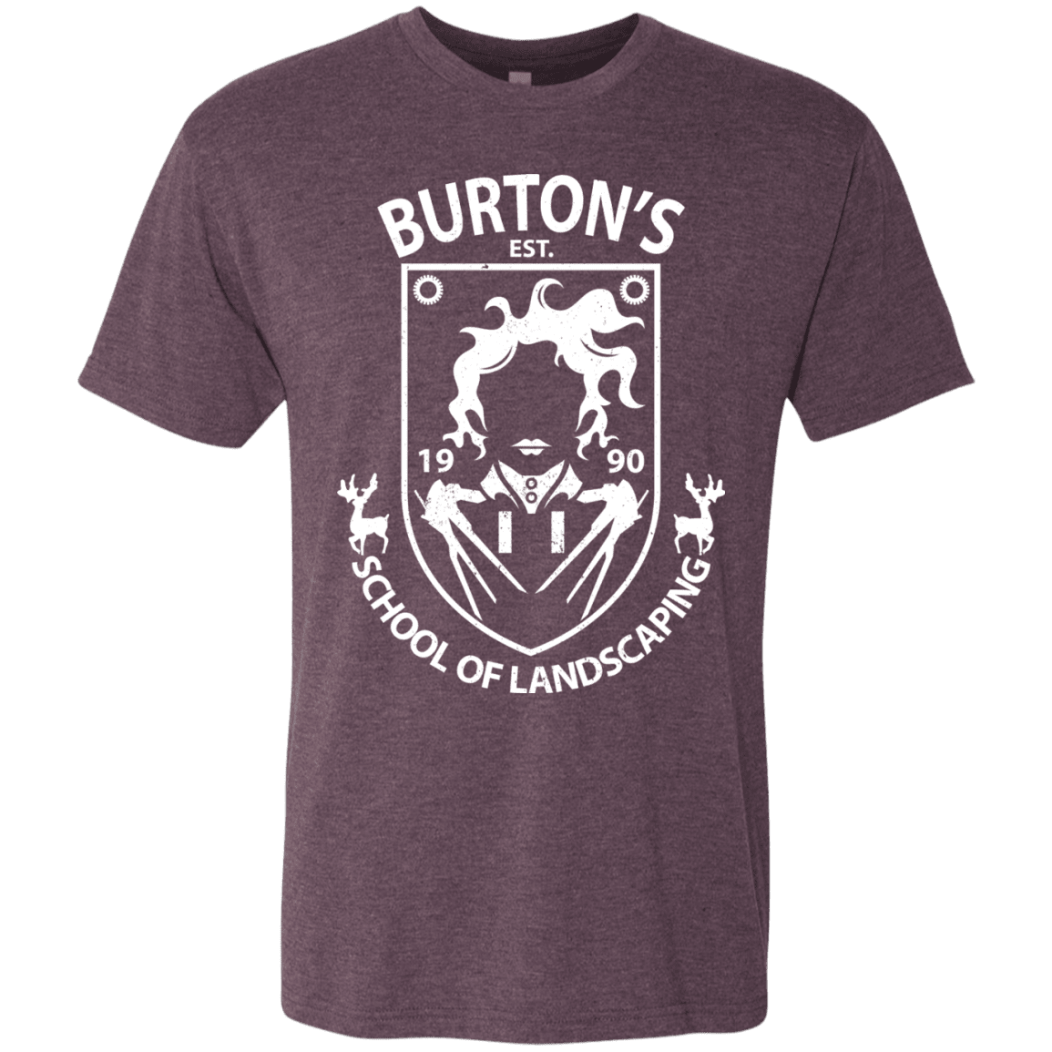 T-Shirts Vintage Purple / Small Burtons School of Landscaping Men's Triblend T-Shirt