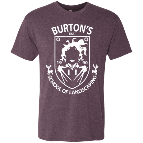 T-Shirts Vintage Purple / Small Burtons School of Landscaping Men's Triblend T-Shirt