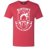 T-Shirts Vintage Red / Small Burtons School of Landscaping Men's Triblend T-Shirt