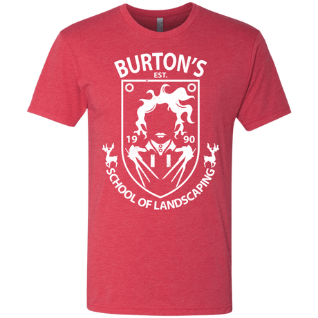 T-Shirts Vintage Red / Small Burtons School of Landscaping Men's Triblend T-Shirt