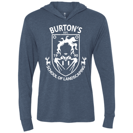 T-Shirts Indigo / X-Small Burtons School of Landscaping Triblend Long Sleeve Hoodie Tee