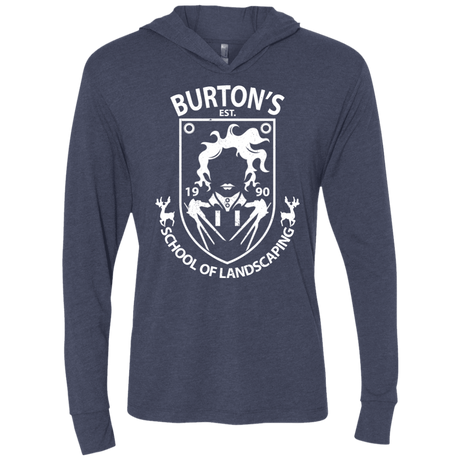 T-Shirts Vintage Navy / X-Small Burtons School of Landscaping Triblend Long Sleeve Hoodie Tee