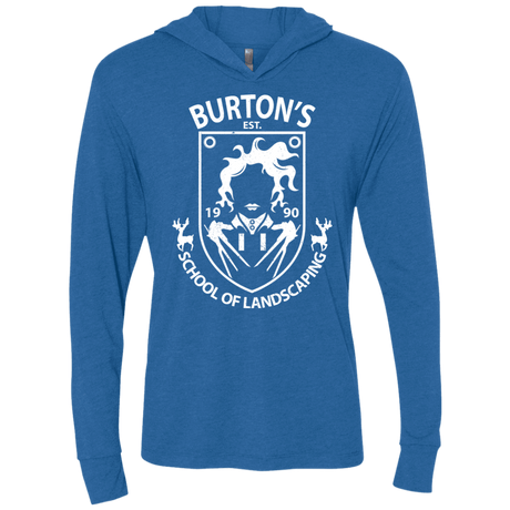 T-Shirts Vintage Royal / X-Small Burtons School of Landscaping Triblend Long Sleeve Hoodie Tee