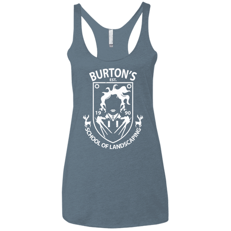 T-Shirts Indigo / X-Small Burtons School of Landscaping Women's Triblend Racerback Tank