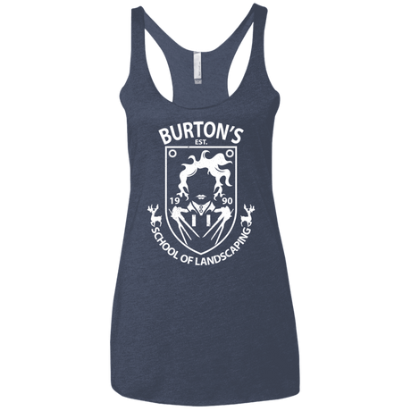 T-Shirts Vintage Navy / X-Small Burtons School of Landscaping Women's Triblend Racerback Tank