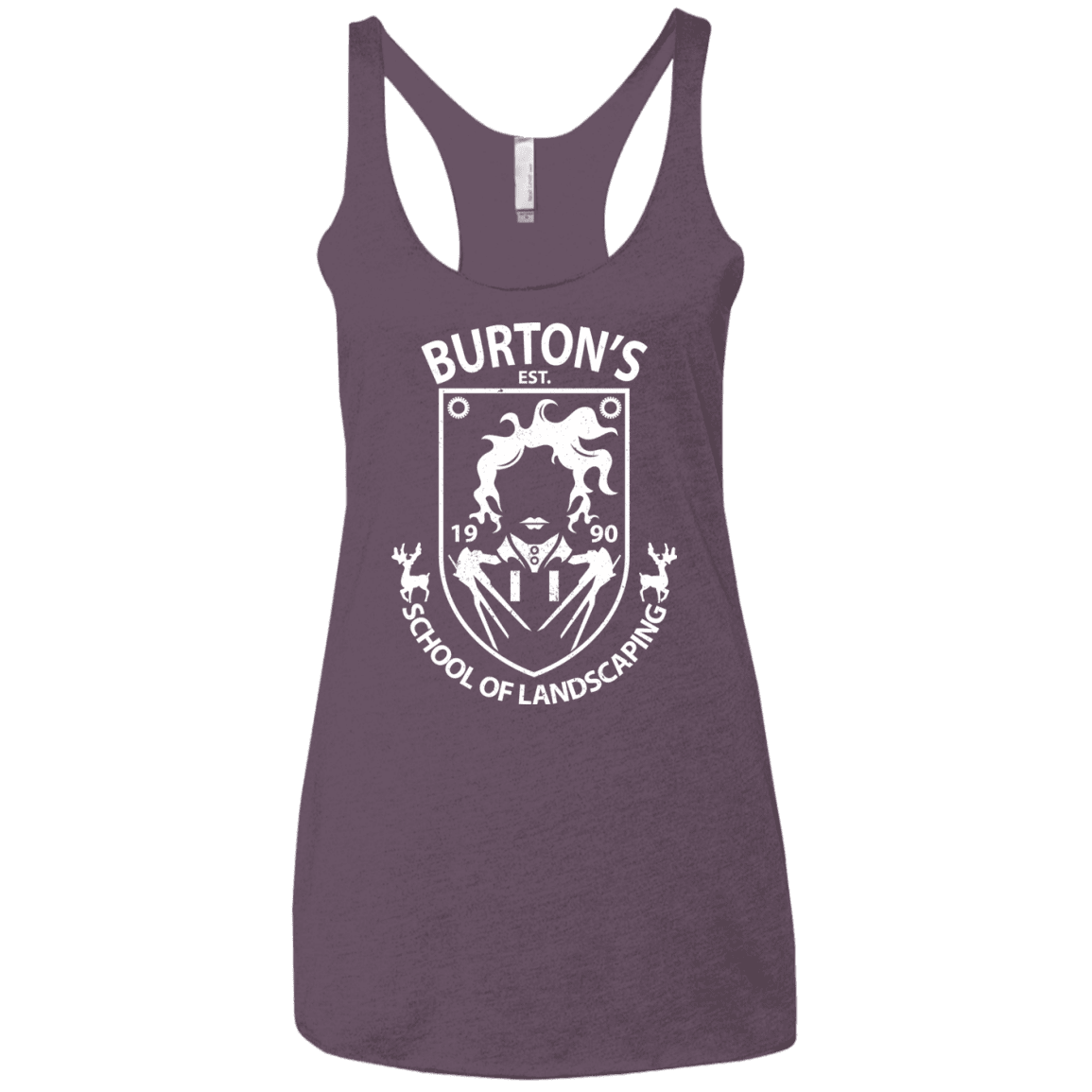 T-Shirts Vintage Purple / X-Small Burtons School of Landscaping Women's Triblend Racerback Tank