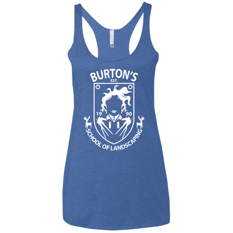 T-Shirts Vintage Royal / X-Small Burtons School of Landscaping Women's Triblend Racerback Tank