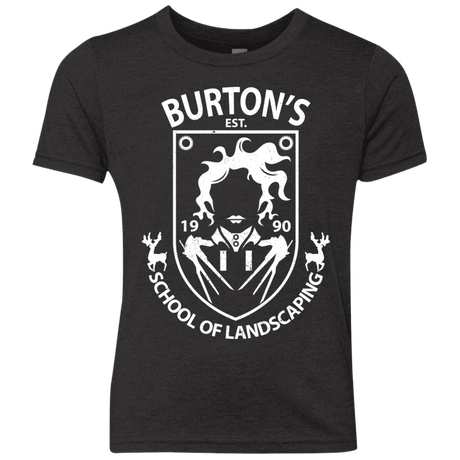 T-Shirts Vintage Black / YXS Burtons School of Landscaping Youth Triblend T-Shirt