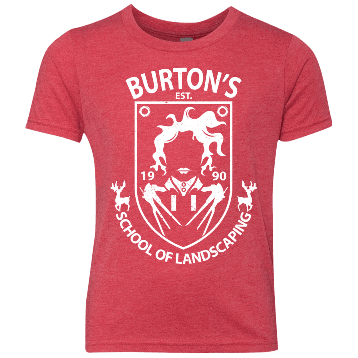 T-Shirts Vintage Red / YXS Burtons School of Landscaping Youth Triblend T-Shirt