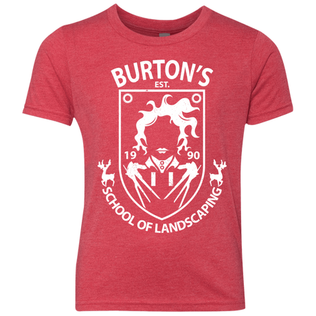 T-Shirts Vintage Red / YXS Burtons School of Landscaping Youth Triblend T-Shirt