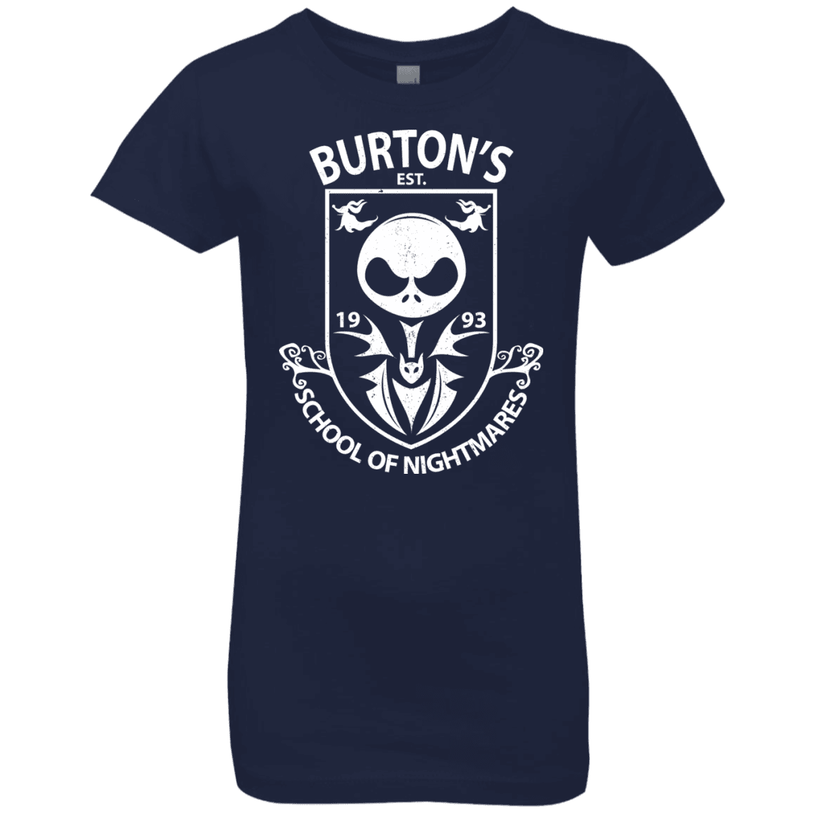 T-Shirts Midnight Navy / YXS Burtons School of Nightmares Girls Premium T-Shirt