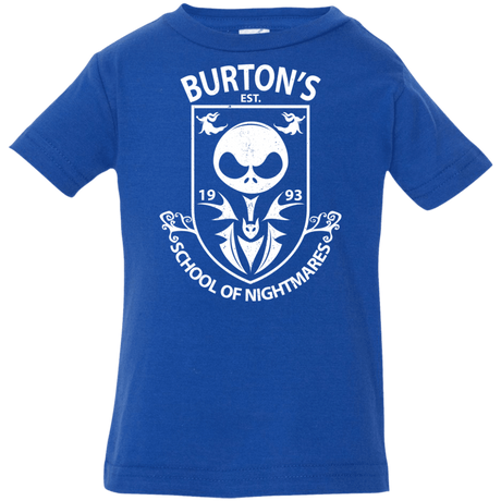 T-Shirts Royal / 6 Months Burtons School of Nightmares Infant Premium T-Shirt