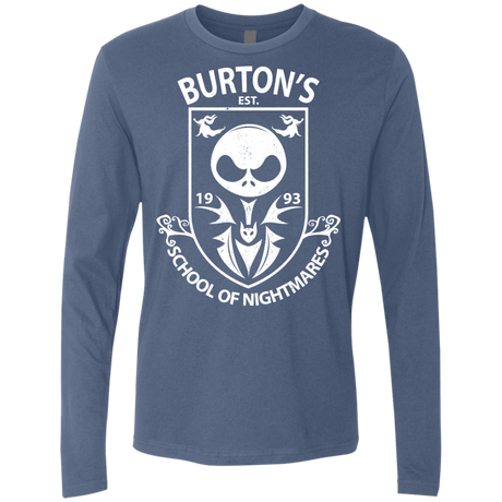 T-Shirts Indigo / Small Burtons School of Nightmares Men's Premium Long Sleeve