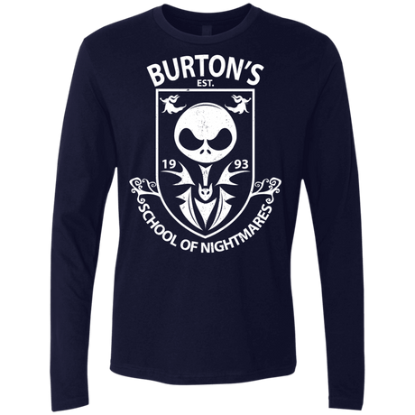 T-Shirts Midnight Navy / Small Burtons School of Nightmares Men's Premium Long Sleeve