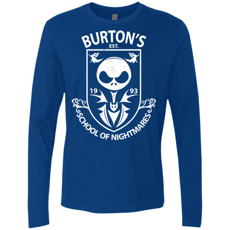 T-Shirts Royal / Small Burtons School of Nightmares Men's Premium Long Sleeve