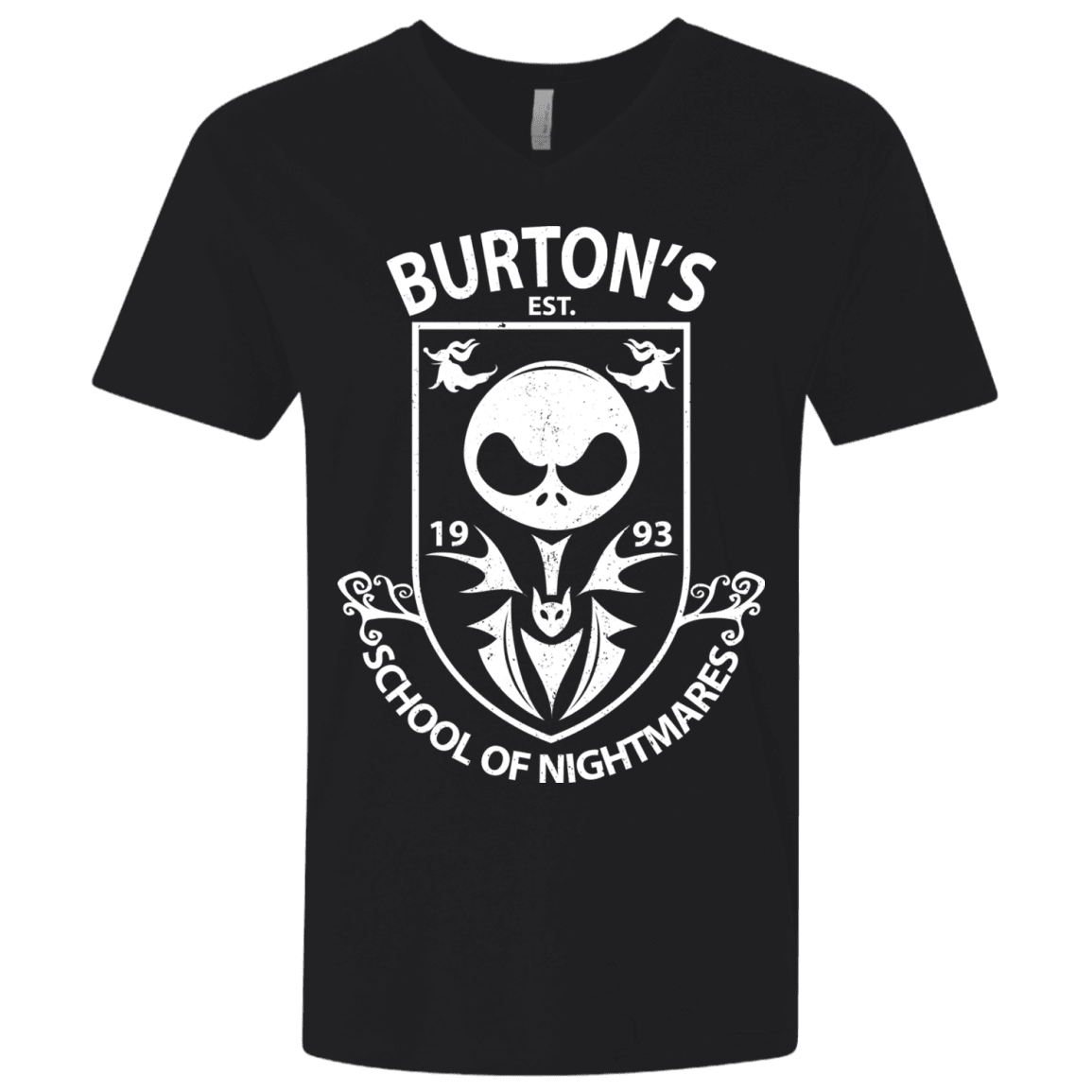T-Shirts Black / X-Small Burtons School of Nightmares Men's Premium V-Neck