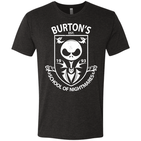 T-Shirts Vintage Black / Small Burtons School of Nightmares Men's Triblend T-Shirt