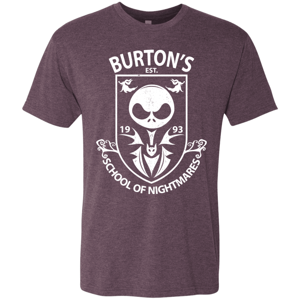 T-Shirts Vintage Purple / Small Burtons School of Nightmares Men's Triblend T-Shirt
