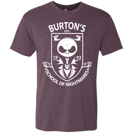 T-Shirts Vintage Purple / Small Burtons School of Nightmares Men's Triblend T-Shirt