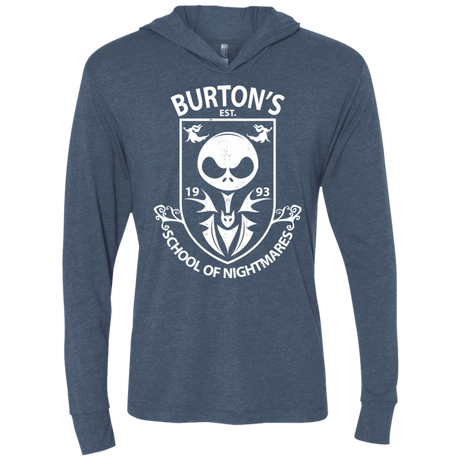 T-Shirts Indigo / X-Small Burtons School of Nightmares Triblend Long Sleeve Hoodie Tee