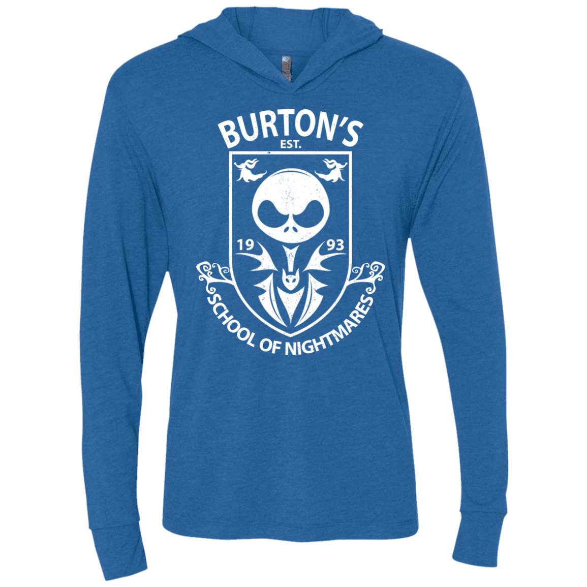 T-Shirts Vintage Royal / X-Small Burtons School of Nightmares Triblend Long Sleeve Hoodie Tee