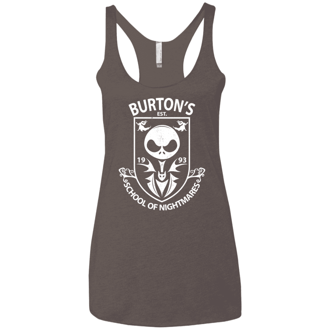 T-Shirts Macchiato / X-Small Burtons School of Nightmares Women's Triblend Racerback Tank