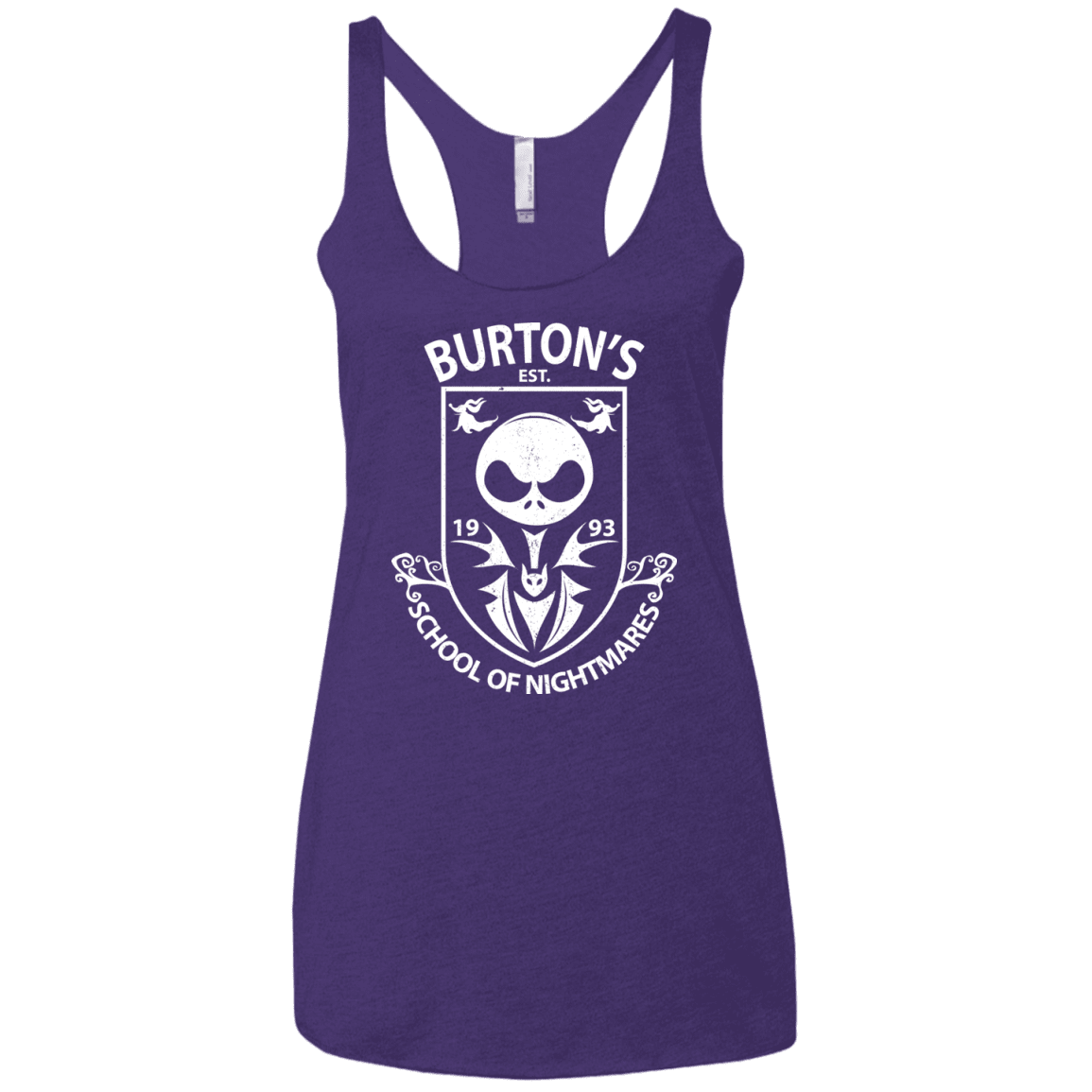 T-Shirts Purple / X-Small Burtons School of Nightmares Women's Triblend Racerback Tank