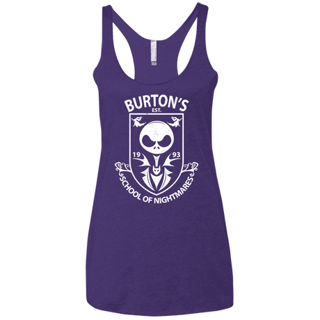 T-Shirts Purple / X-Small Burtons School of Nightmares Women's Triblend Racerback Tank